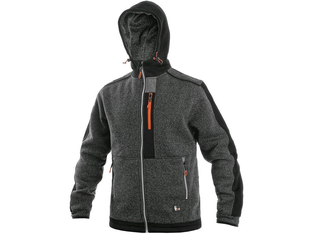 Bunda CXS INDIANAPOLIS, pánska, sivo - čierno - oranžová, vel. 2XL